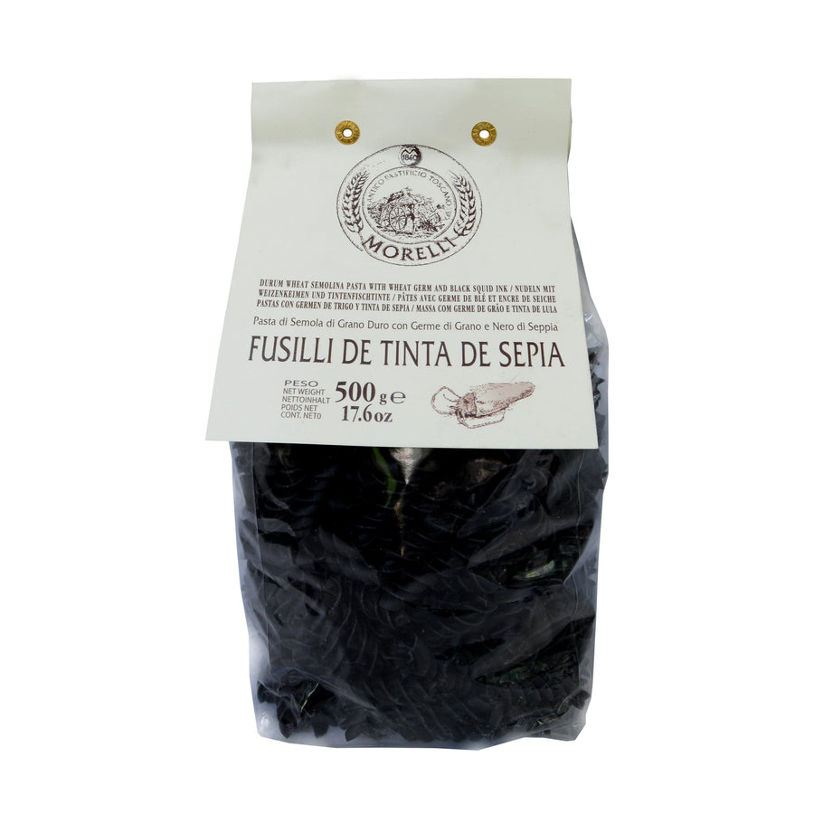 Morelli - Fusilli de Tinta de Sepia 500g Pasta Morelli