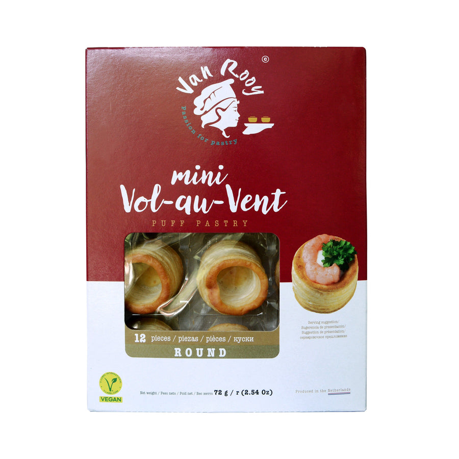 Van Rooy - Mini Volovanes 12 piezas 72g Galletas Van Rooy